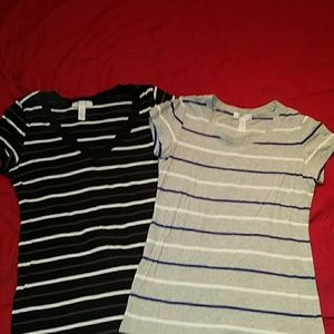 Two striped shirts
